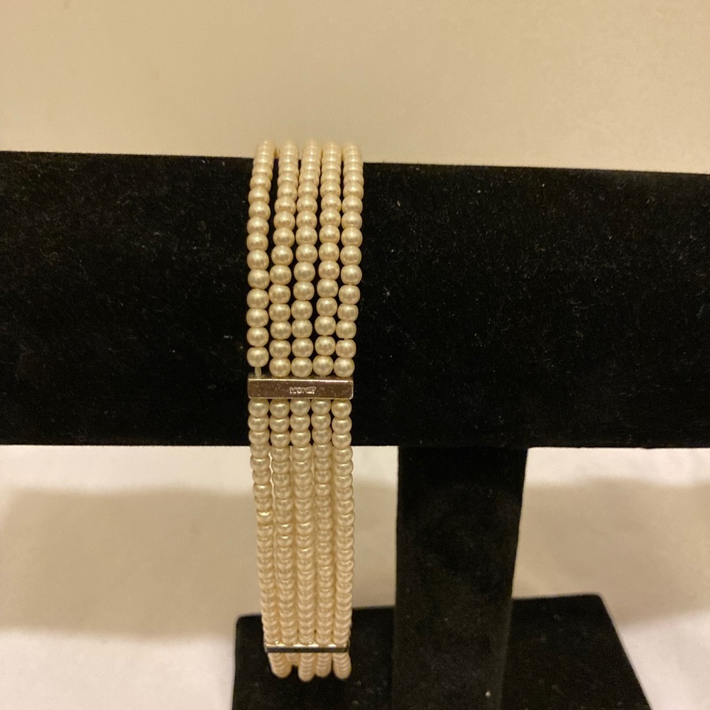 Multi-Strand Ivory Pearl Bracelet - Women Bracelet